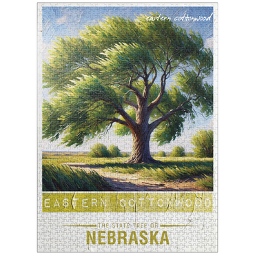 puzzleplate State Trees Series: Nebraska, Eastern Cottonwood 1000 Jigsaw Puzzle