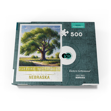 State Trees Series: Nebraska, Eastern Cottonwood 500 Jigsaw Puzzle box view3