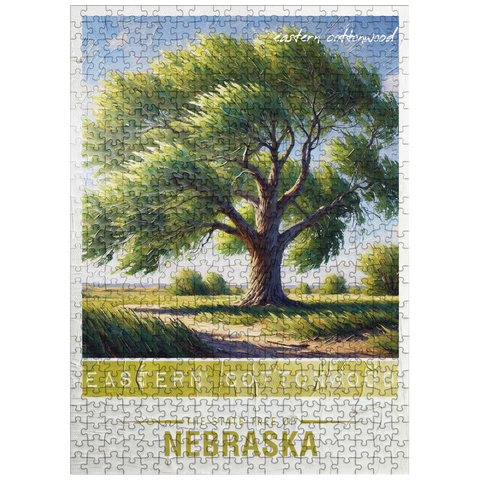 puzzleplate State Trees Series: Nebraska, Eastern Cottonwood 500 Jigsaw Puzzle