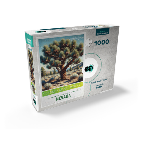 State Trees Series: Nevada, Single-Leaf Pinyon 1000 Jigsaw Puzzle box view2