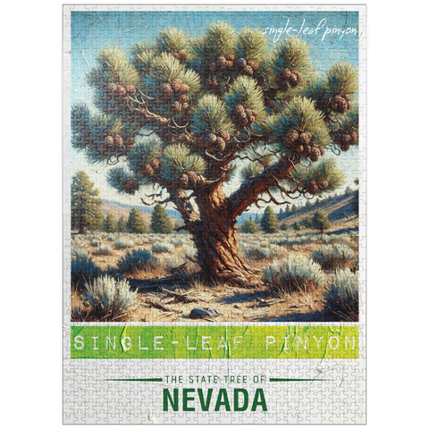 puzzleplate State Trees Series: Nevada, Single-Leaf Pinyon 1000 Jigsaw Puzzle