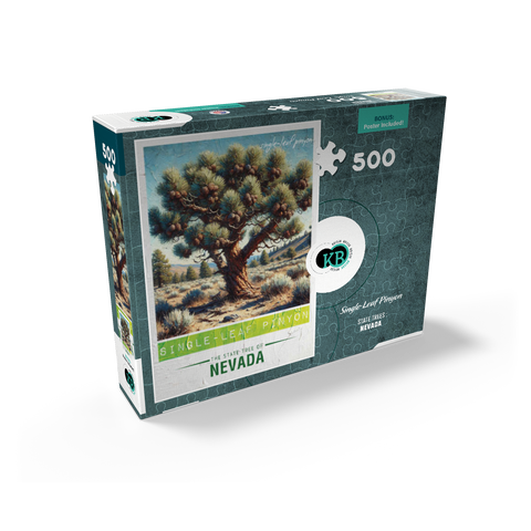 State Trees Series: Nevada, Single-Leaf Pinyon 500 Jigsaw Puzzle box view2
