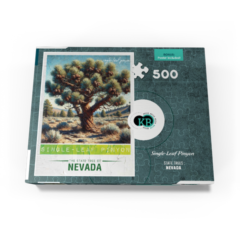 State Trees Series: Nevada, Single-Leaf Pinyon 500 Jigsaw Puzzle box view3