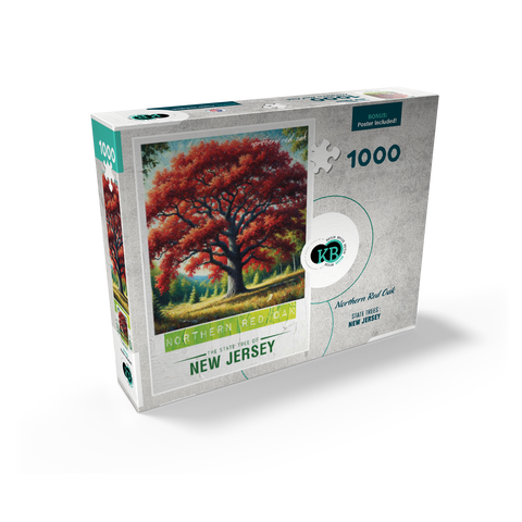 State Trees Series: New Jersey, Northern Red Oak 1000 Jigsaw Puzzle box view2