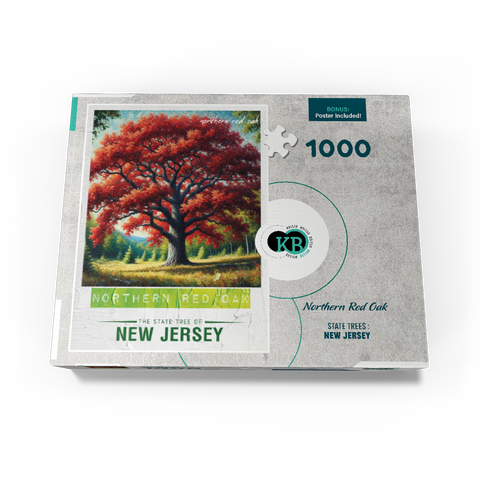 State Trees Series: New Jersey, Northern Red Oak 1000 Jigsaw Puzzle box view3