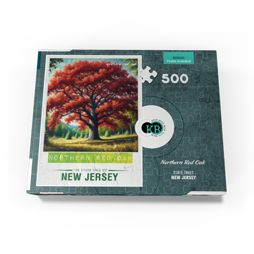 State Trees Series: New Jersey, Northern Red Oak 500 Jigsaw Puzzle box view3