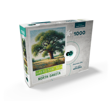 State Trees Series: North Dakota, American Elm 1000 Jigsaw Puzzle box view2