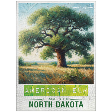 puzzleplate State Trees Series: North Dakota, American Elm 1000 Jigsaw Puzzle