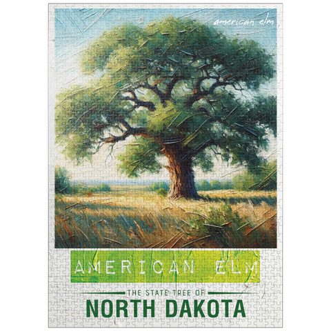 puzzleplate State Trees Series: North Dakota, American Elm 1000 Jigsaw Puzzle