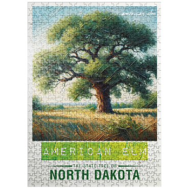 puzzleplate State Trees Series: North Dakota, American Elm 500 Jigsaw Puzzle