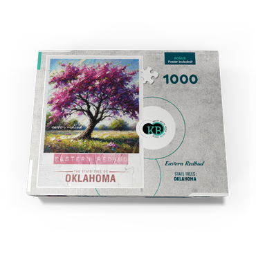 State Trees Series: Oklahoma, Eastern Redbud 1000 Jigsaw Puzzle box view3