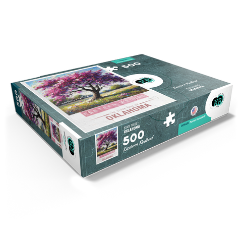 State Trees Series: Oklahoma, Eastern Redbud 500 Jigsaw Puzzle box view1