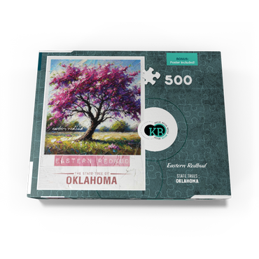 State Trees Series: Oklahoma, Eastern Redbud 500 Jigsaw Puzzle box view3