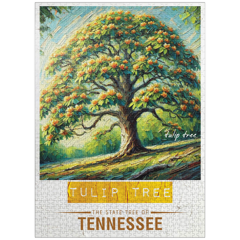 puzzleplate State Trees Series: Tennessee, Tulip Tree 1000 Jigsaw Puzzle