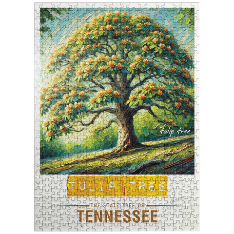 puzzleplate State Trees Series: Tennessee, Tulip Tree 500 Jigsaw Puzzle