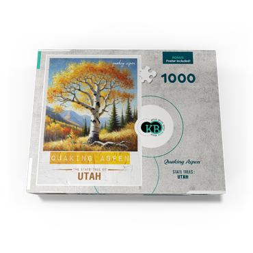 State Trees Series: Utah, Quaking Aspen 1000 Jigsaw Puzzle box view3