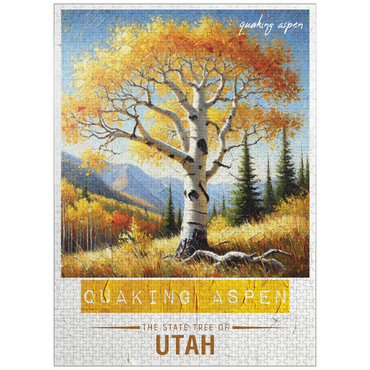 puzzleplate State Trees Series: Utah, Quaking Aspen 1000 Jigsaw Puzzle