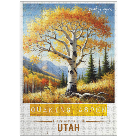 puzzleplate State Trees Series: Utah, Quaking Aspen 1000 Jigsaw Puzzle