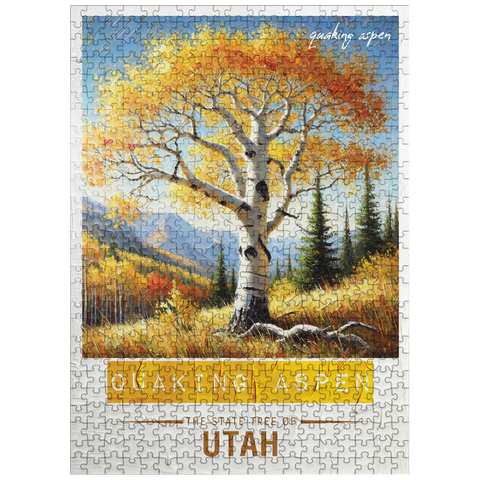puzzleplate State Trees Series: Utah, Quaking Aspen 500 Jigsaw Puzzle