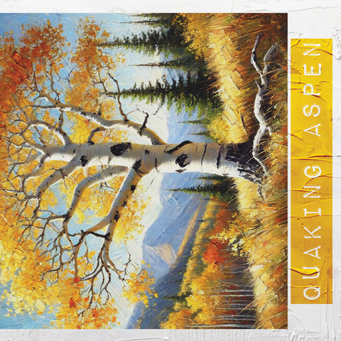 State Trees Series: Utah, Quaking Aspen 500 Jigsaw Puzzle 3D Modell