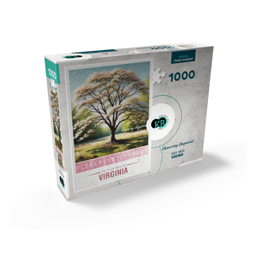 State Trees Series: Virginia, Flowering Dogwood 1000 Jigsaw Puzzle box view2