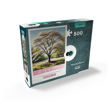 State Trees Series: Virginia, Flowering Dogwood 500 Jigsaw Puzzle box view2