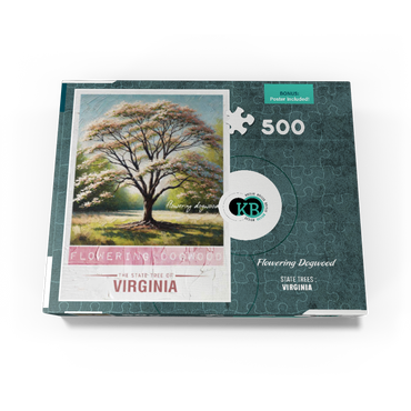 State Trees Series: Virginia, Flowering Dogwood 500 Jigsaw Puzzle box view3