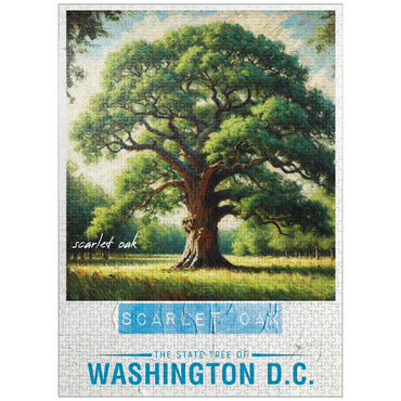 puzzleplate State Trees Series: Washington D.C., Scarlet Oak 1000 Jigsaw Puzzle