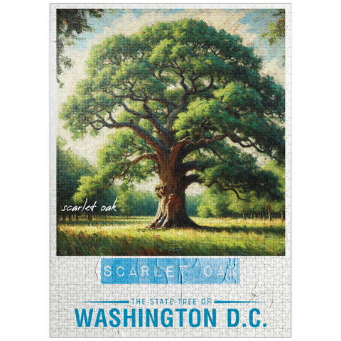 puzzleplate State Trees Series: Washington D.C., Scarlet Oak 1000 Jigsaw Puzzle