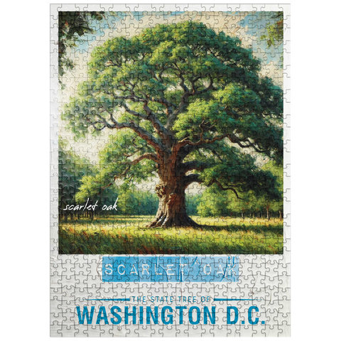puzzleplate State Trees Series: Washington D.C., Scarlet Oak 500 Jigsaw Puzzle