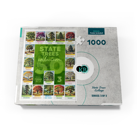 State Trees Series: 50 State Trees Collage, Part 3 of 3 1000 Jigsaw Puzzle box view3