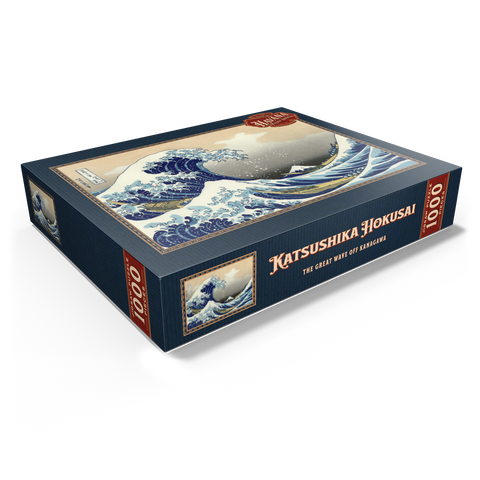 The Great Wave off Kanagawa, Katsushika Hokusai - Iconic Japanese Art 1000 Jigsaw Puzzle box view1