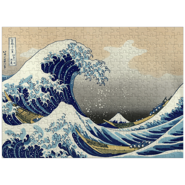 puzzleplate The Great Wave off Kanagawa, Katsushika Hokusai - Iconic Japanese Art 300 Jigsaw Puzzle