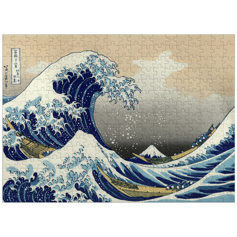 puzzleplate The Great Wave off Kanagawa, Katsushika Hokusai - Iconic Japanese Art 300 Jigsaw Puzzle