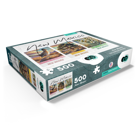 New Mexico: Bird, Tree, Flower- State Symbols Collage Series 500 Jigsaw Puzzle box view1