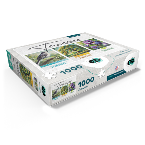 Tennessee: Bird, Tree, Flower- State Symbols Collage Series 1000 Jigsaw Puzzle box view1