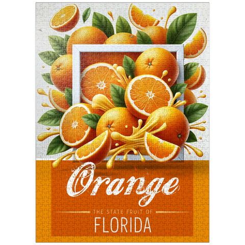puzzleplate Colorful Fruits: Florida, Orange -State Fruits Series 1000 Jigsaw Puzzle