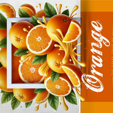 Colorful Fruits: Florida, Orange -State Fruits Series 1000 Jigsaw Puzzle 3D Modell