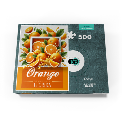 Colorful Fruits: Florida, Orange -State Fruits Series 500 Jigsaw Puzzle box view3