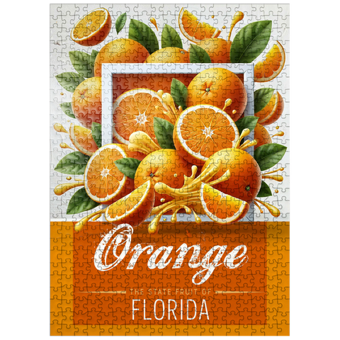 puzzleplate Colorful Fruits: Florida, Orange -State Fruits Series 500 Jigsaw Puzzle