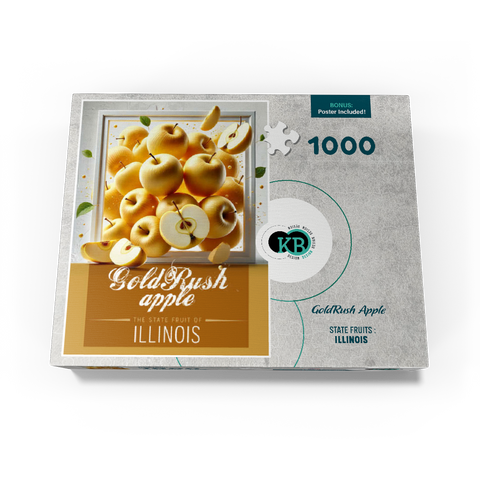 Colorful Fruits: Illinois, GoldRush Apple -State Fruits Series 1000 Jigsaw Puzzle box view3