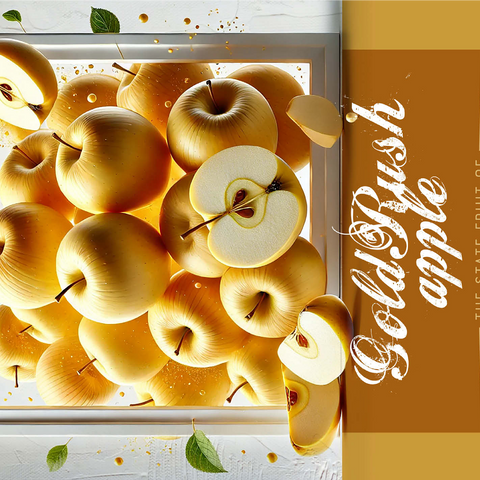 Colorful Fruits: Illinois, GoldRush Apple -State Fruits Series 1000 Jigsaw Puzzle 3D Modell