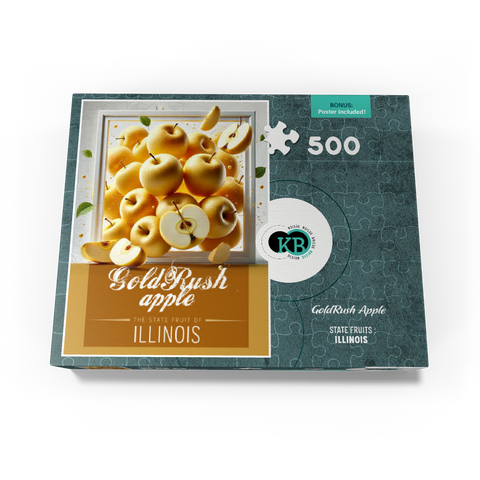 Colorful Fruits: Illinois, GoldRush Apple -State Fruits Series 500 Jigsaw Puzzle box view3