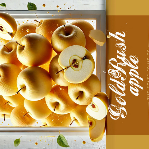 Colorful Fruits: Illinois, GoldRush Apple -State Fruits Series 500 Jigsaw Puzzle 3D Modell