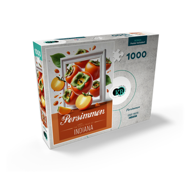 Colorful Fruits: Indiana, Persimmon -State Fruits Series 1000 Jigsaw Puzzle box view2