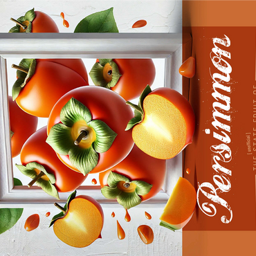 Colorful Fruits: Indiana, Persimmon -State Fruits Series 1000 Jigsaw Puzzle 3D Modell