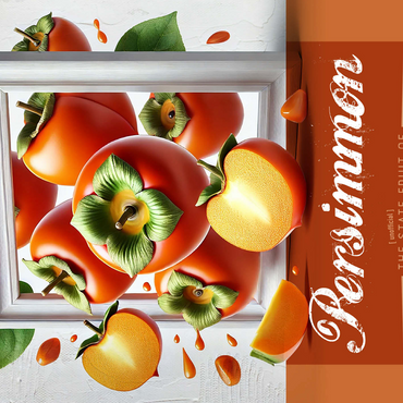 Colorful Fruits: Indiana, Persimmon -State Fruits Series 500 Jigsaw Puzzle 3D Modell
