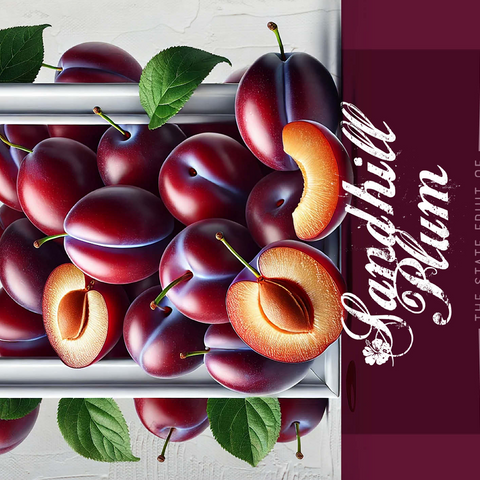 Colorful Fruits: Kansas, Sandhill Plum -State Fruits Series 500 Jigsaw Puzzle 3D Modell