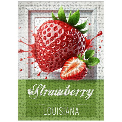 puzzleplate Colorful Fruits: Louisiana, Strawberry -State Fruits Series 500 Jigsaw Puzzle