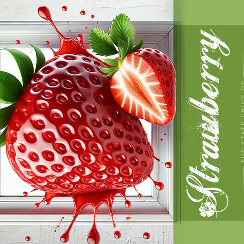 Colorful Fruits: Louisiana, Strawberry -State Fruits Series 500 Jigsaw Puzzle 3D Modell